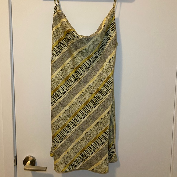 Silky Printed Mini Slip Dress - Never Worn - Picture 1 of 4